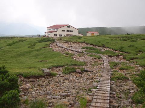 一日目の宿泊地、五色ヶ原山荘。