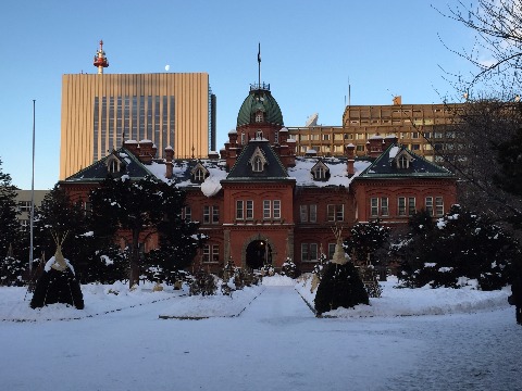 いー天気！　雪少なっ！