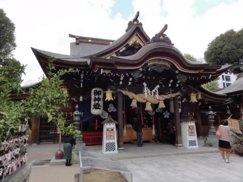 櫛田神社で必勝祈願！！