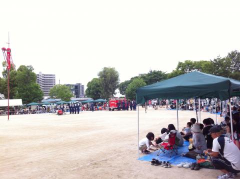 広幡小学校、運動会の日（＾－＾）