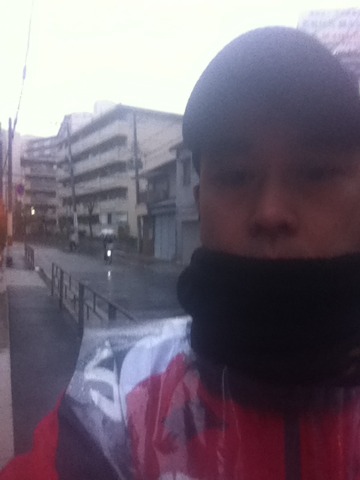 1時間雨中JOG(ー_ー)!!