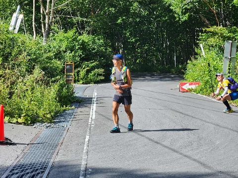 ペンションから14km 高低差７５０m　登り切った〜。