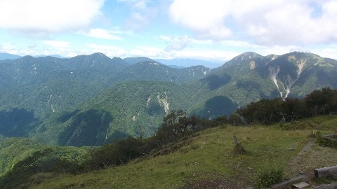 １回目の塔ノ岳　蛭が岳方面