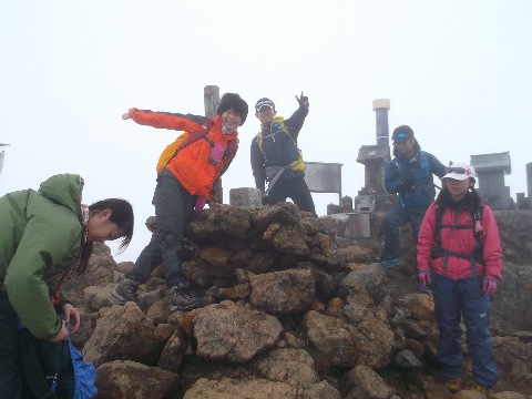 赤岳山頂　また天気のよい日にリベンジ！