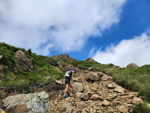 笠ヶ岳　山頂直下