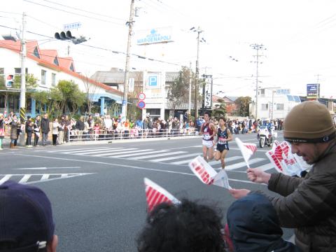 早稲田の矢澤選手　東洋の木田選手
デットヒート