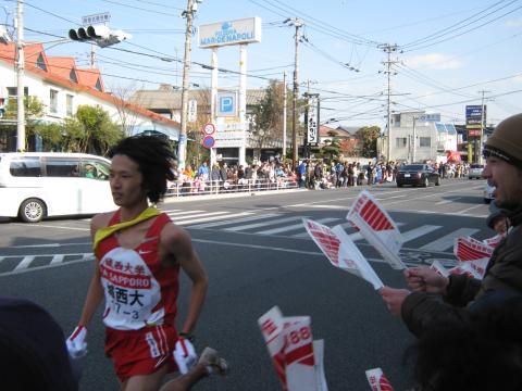 昨年数秒差でシード落ちした城西大学　中原選手
見事の這い上がってきた