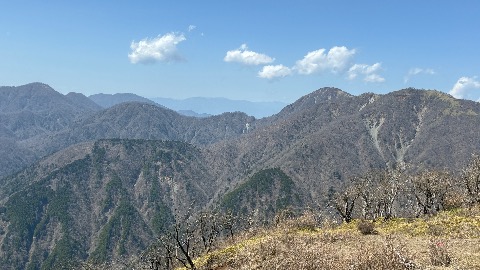 塔ノ岳から蛭ヶ岳方面