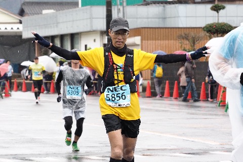 先日の口熊野マラソン　ゴール写真