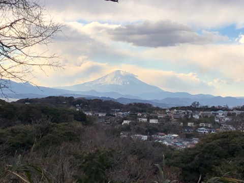 富士山　このあとは雪雲に覆われてしまう