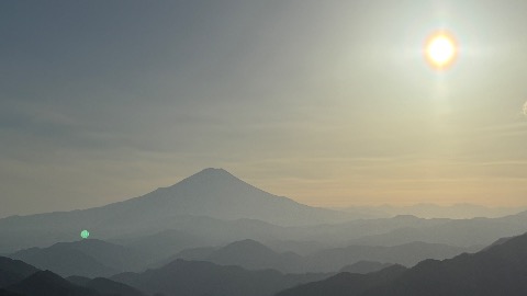 塔ノ岳からの黄昏富士
