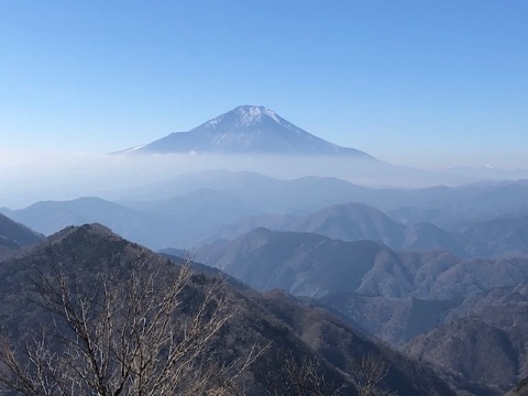 鍋割山からの富士