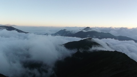 甲斐駒ケ岳方面の雲海