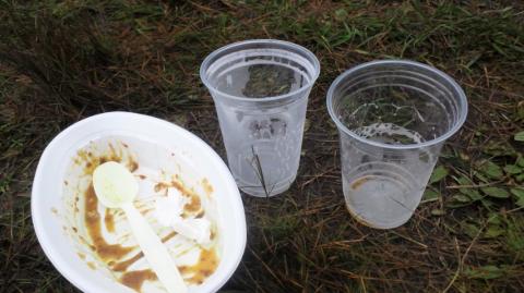 昼ごはん付です！
　そば　うどん　カレーから選びますぅ～
　　　赤ワインカレーとの事なので　カレー選びました～
　　で～～　高原地ビール買いました～～
　　　　　ピルスとデユンケル～♪
　　　残骸でごめんなさい～～