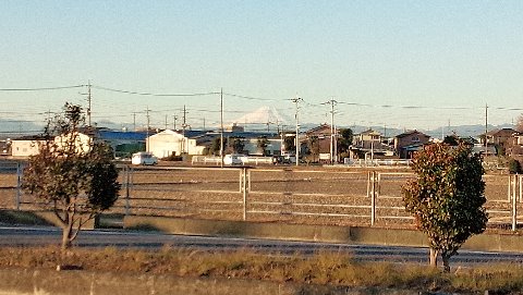 川越に向かう２５２号線バイパスから　富士山がぁ～～みえる？
