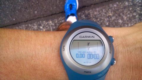 10km走って、おおっ！ON TIMEにびっくり。