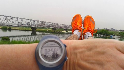 早朝30kmジョグ