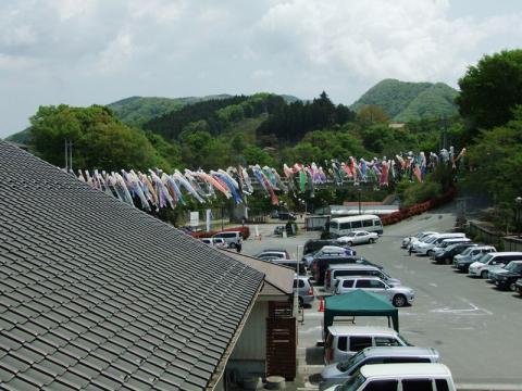 武甲の湯2F休憩所から