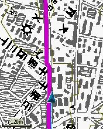 トラックアップ表示