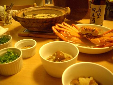 蟹がガンをとばしていますね