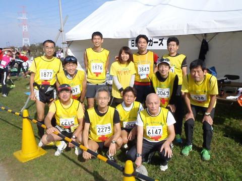 日医ジョガーズの面々。右端が著者です。