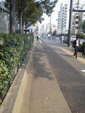 明治通りに出て左折、北上。左は早稲田の理工学部。まもなく4K。