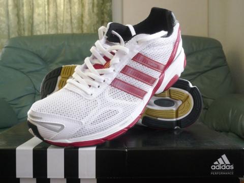 adizero Boston
Tempoが1,000キロを超えたため、クッショニングモデルであるBostonを購入した。違いは踵にFormotionという機能がないこと。