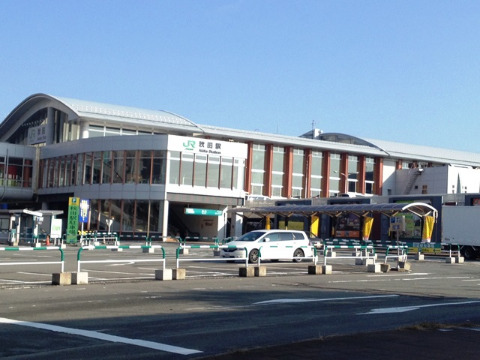 一年ぶりの秋田駅 ここから秋田中央通りを抜け千秋公園にむかう