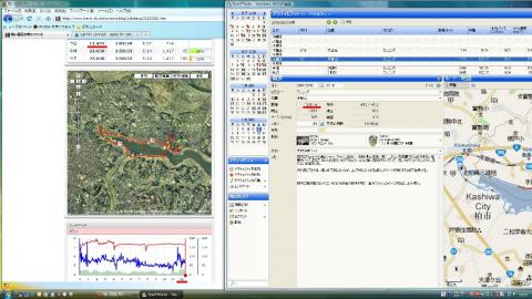 travel-dbサイトの距離表示は11.45km(左)に対して、Sport Tracksの距離表示は12.43km