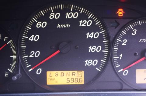 走行距離:598.6km 走行時間8時間30分
(直前で満タンにしてきたので燃料計はFになっているが)