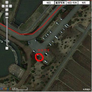 浄水場の給水場所
水飲み用と手洗い用がありますが、もっぱら手洗い用の蛇口を上に向けて飲んでます。