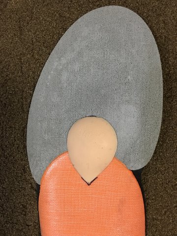 先週付けてもらった横アーチ補強 結局10キロくらいで足に痛みが出て取り去ってしまった。