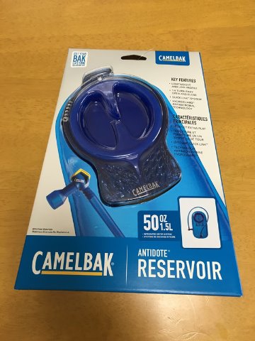 夏場のロングに備えて、キャメルバックのハイドレーションパックを更新しました。
