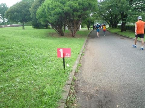 20回目となる1kmの表示板