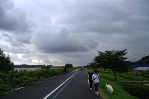 だんだんと雲行きが怪しくなってきて、「ゴロゴロ」と不穏な音が聞こえてきた。
